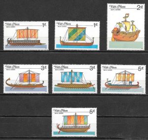 filatelia colección transporte Viet Nam 1986