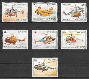 sellos transporte Viet Nam 1988