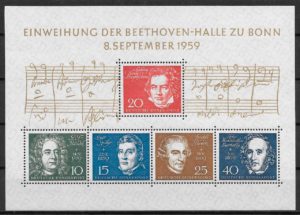 sellos arte Alemania 1959
