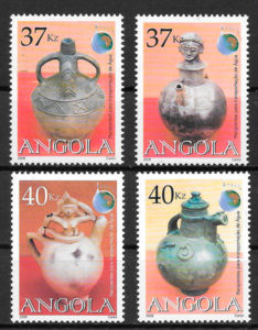 filatelia colección arte Angola 2008