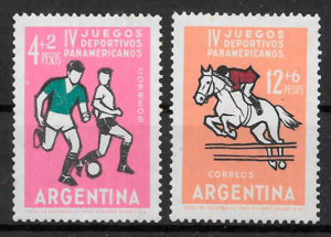 filatelia deporte Argentina 1963