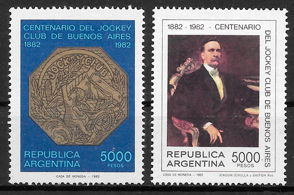 sellos deporte Argentina 1982