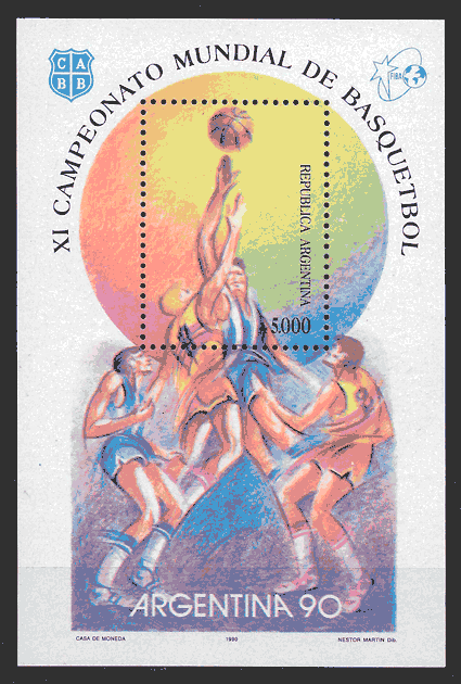 sellos deporte Argentina 1990