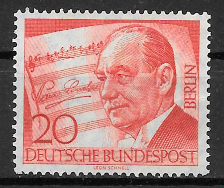 sellos arte Alemania Berlin 1956