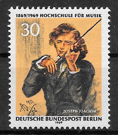 colección sellos arte Alemania Berlin 1969