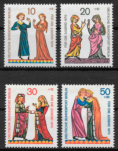 sellos arte Alemania Berlin 1970