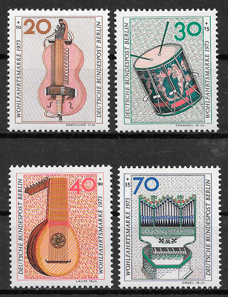 sellos arte Alemania Berlin 1973 