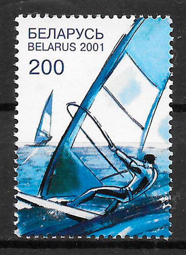 colección sellos deporte Bielorrusia 2001