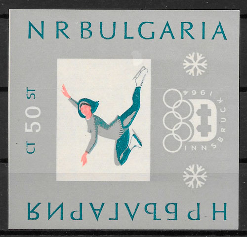 filatelia deporte Bulgaria 1964