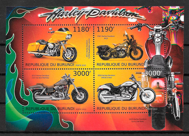 colección sellos transporte Burundi 2012