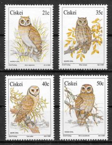 filatelia coleccion fauna Ciskei 1991