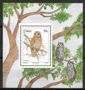 filatelia coleccion fauna Ciskei 1991