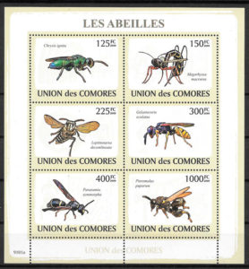 colección sellos fauna Comores 2009