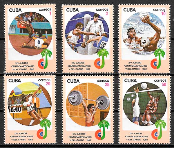 sellos deporte Cuba 1982