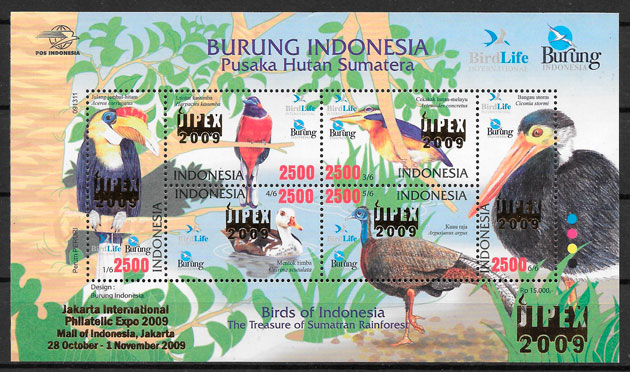 sellos fauna Indonesia 2009