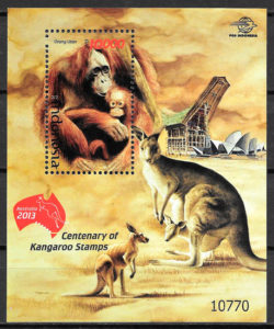 filatelia fauna Indonesia 2013