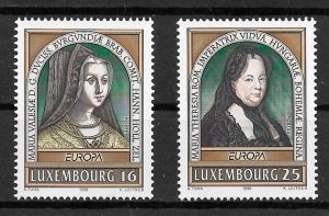 sellos Europa Luxemburgo-1996-