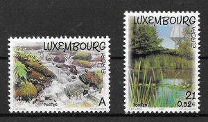 filatelia colección tema Europa Luxemburgo 2001