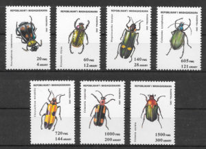 filatelia colección fauna Madagascar 1993