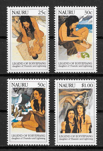 sellos cuentos Nauru 1991