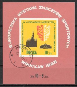 sellos deporte Polonia 1963