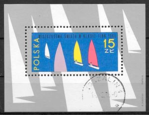 filatelia deporte Polonia 1965