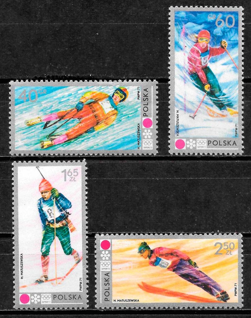 sellos deporte Polonia 1972