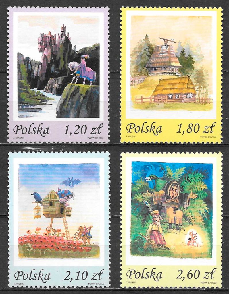 sellos cuentos Polonia 2003