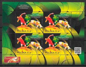 filatelia coleccion deporte Polonia 2014
