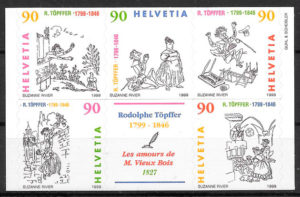 filatelia cuentos Suiza 1999