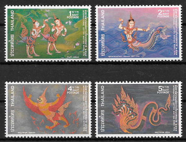 filatelia cuentos Tailandia 1976