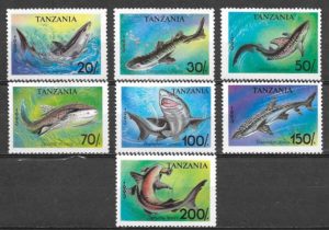 sellos fauna Tanzania 1994