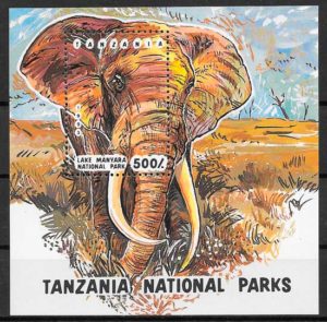 sellos fauna Tanzania 1994