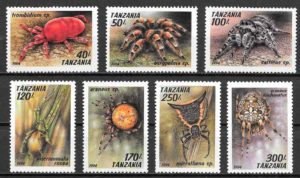 coleccion selos fauna Tanzania 1994