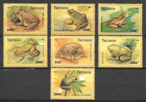 coleccion sellos fauna Tanzania 1996