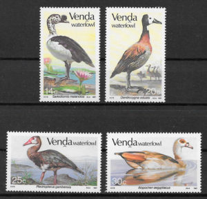 filatelia colección Venda fauna 1987