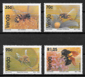 filatelia fauna Venda 1992
