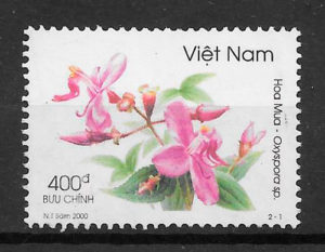 colección sellos flora Viet Nam 2000
