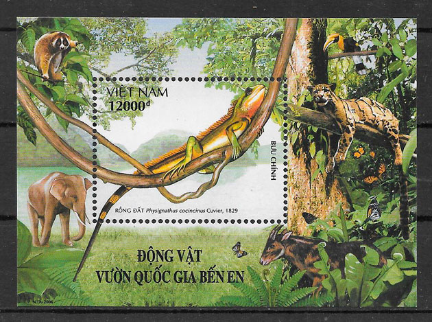 filatelia fauna Viet Nam 2006