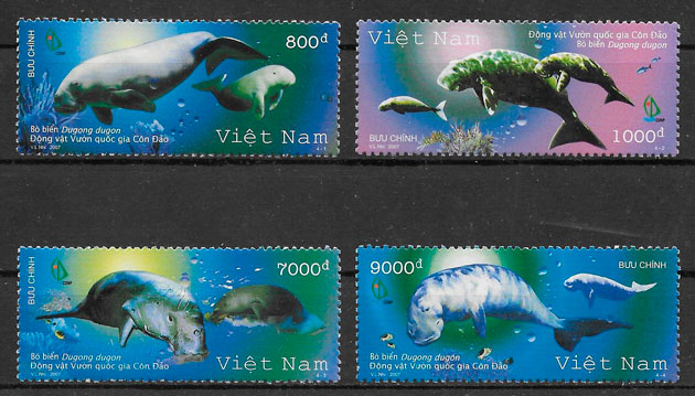 sellos fauna Viet Nam 2007
