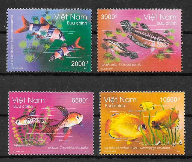 colección sellos fauna Viet NAM 2009
