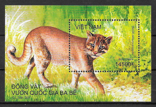 colección sellos fauna Viet Nam 2011