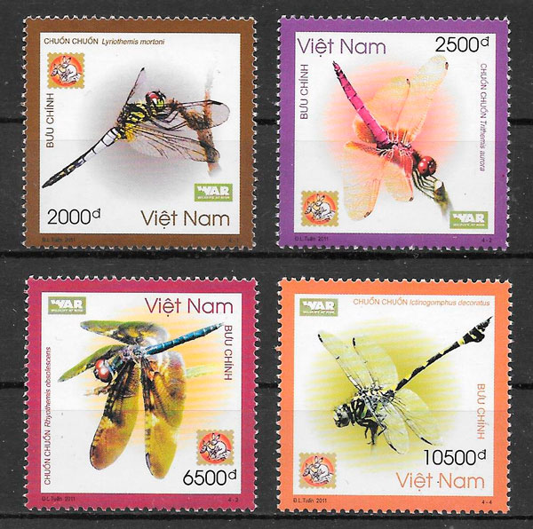 sellos fauna Viet Nam 2011