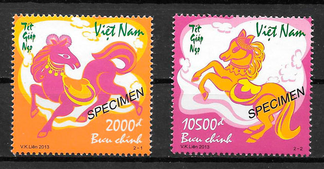 sellos año lunar Viet Nam 2013