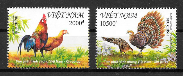 sellos fauna Viet Nam 2013