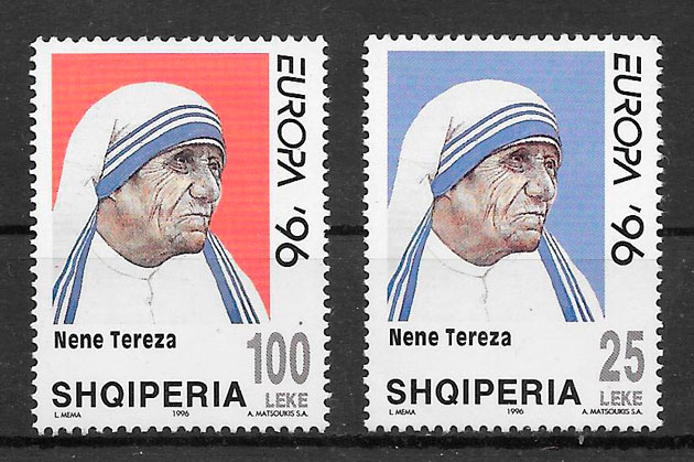 sellos Europa Albania 1996