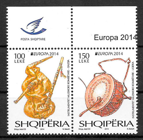 filatelia Europa Albania 2014