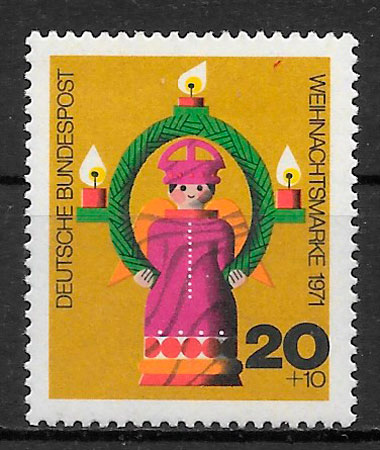 sellos navidad Alemania 1971