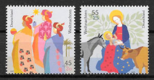 colección sellos navidad Alemania 2007