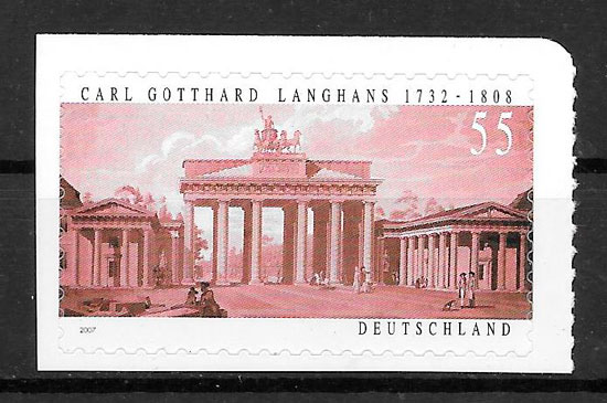 coleción sellos arquitectura Alemania 2007